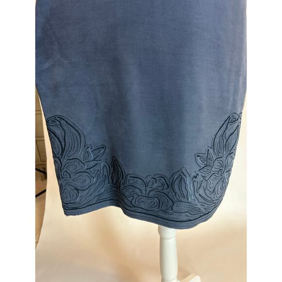 Tommy Bahamas | 100% Silk Embroidered Floral Shift Dress w/Pockets | Small - Picture 8 of 16